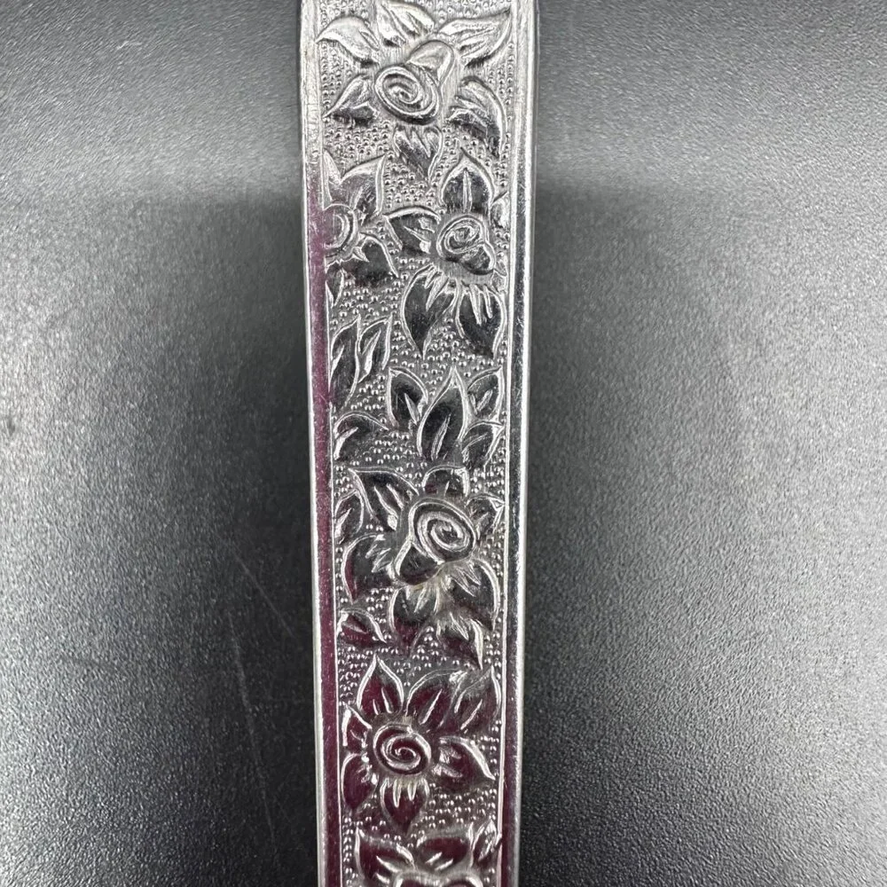 Vtg Tablespoons National Stainless Parma Japan Floral Mid Century Rose Floral - Picture 4 of 10